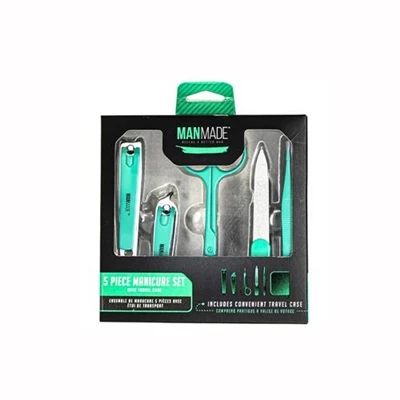 ManMade 5 Piece Manicure Set With Travel Case Colors May Vary 1 ManMade 5 Piece Manicure Set With Travel Case Colors May Vary