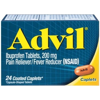 Advil® Advil Pain Reliever Fever Reducer 24 Coated Caplets 1 Advil® Advil Pain Reliever Fever Reducer 24 Coated Caplets