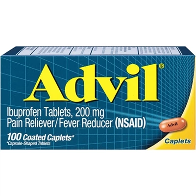 Advil® Advil Pain Reliever Fever Reducer 100 Coated Caplets 1 Advil® Advil Pain Reliever Fever Reducer 100 Coated Caplets