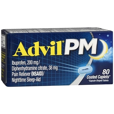 Advil® Advil PM Pain Reliever Nighttime SleepAid 80 Coated Caplets 1 Advil® Advil PM Pain Reliever Nighttime SleepAid 80 Coated Caplets