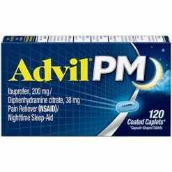 Advil® Advil PM Pain Reliever Nighttime SleepAid 120 Coated Caplets