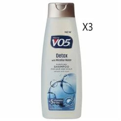 VO5 Detox With Micellar Water Shampoo 3 Packs