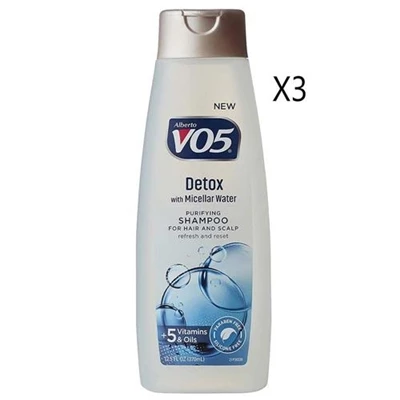 VO5 Detox With Micellar Water Shampoo 3 Packs 1 VO5 Detox With Micellar Water Shampoo 3 Packs