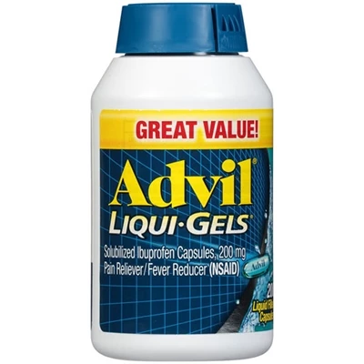 Advil® Advil LiquiGels Pain Reliever Fever Reducer 200 Count Liquid Filled Capsules 1 Advil® Advil LiquiGels Pain Reliever Fever Reducer 200 Count Liquid Filled Capsules