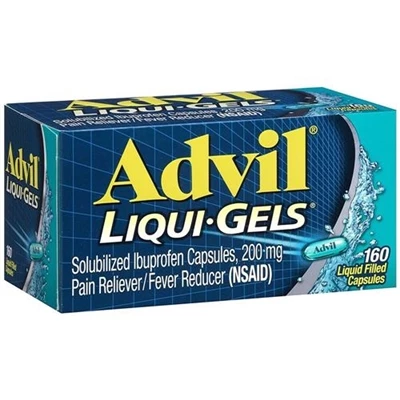 Advil® Advil Liqui Gels Pain Reliever Fever Reducer 160 Liquid Filled Capsules 1 Advil® Advil Liqui Gels Pain Reliever Fever Reducer 160 Liquid Filled Capsules