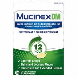 Mucinex® Mucinex DM 12HR Expectorant Cough Suppressant 20 BiLayer Tablets