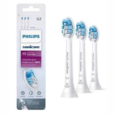 Philips Sonicare G2 Optimal Gum Care 3 Replacement Brush Heads 1 Philips Sonicare G2 Optimal Gum Care 3 Replacement Brush Heads