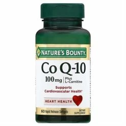 Nature's Bounty Natures Bounty Co Q10 Plus L Carnitine 100mg 60 Rapid Release Softgels