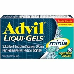 Advil® Advil Liqui Gels Minis Pain Reliever 80 Liquid Filled Capsules
