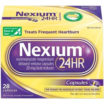 Nexium 24 HR Acid Reducer 28 Capsules 1 Nexium 24 HR Acid Reducer 28 Capsules