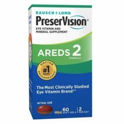 Bausch & Lomb Bausch + Lomb PreserVision Areds 2 60 Mini Soft Gels