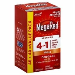 Schiff® Schiff MegaRed Advanced 4 In 1 Omega 3 Fish Krill Oil 80 Softgels