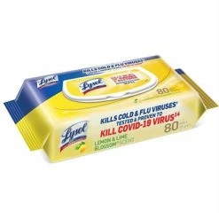 Lysol Disinfecting Wipes Lemon And Lime Blossom Scent 80 Wet Wipes