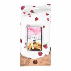 Revele Rose Granati Sandalwood Makeup Remover Wipes 60 Sheets