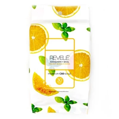 Revele Mandarin Basil Makeup Remover Wipes 30 Sheets 1 Revele Mandarin Basil Makeup Remover Wipes 30 Sheets