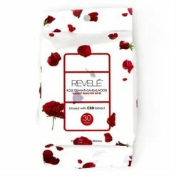 Revele Rose Granati Sandalwood Makeup Remover Wipes 30 Sheets