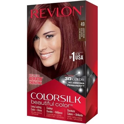 Revlon Colorsilk Beautiful Color Hair Dye 49 Auburn Brown 1 Revlon Colorsilk Beautiful Color Hair Dye 49 Auburn Brown