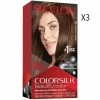 Revlon Colorsilk Beautiful Color Hair Dye 33 Dark Soft Brown 3 Packs
