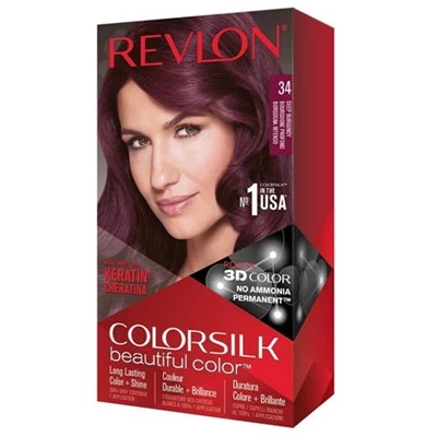 Revlon Colorsilk Beautiful Color Hair Dye 34 Deep Burgundy 1 Revlon Colorsilk Beautiful Color Hair Dye 34 Deep Burgundy