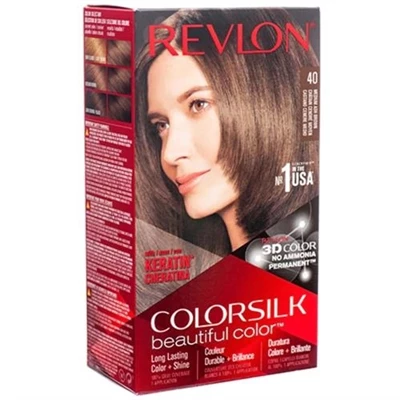 Revlon Colorsilk Beautiful Color Hair Dye 40 Medium Ash Brown 1 Revlon Colorsilk Beautiful Color Hair Dye 40 Medium Ash Brown