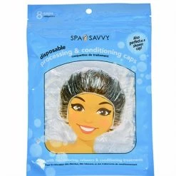 Spa Savvy Disposable Processing Conditioning Caps 8 Piece