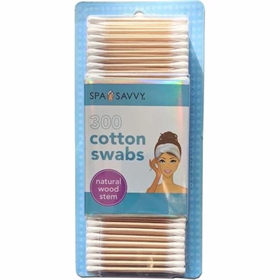 Spa Savvy 300 Cotton Swabs 1 Spa Savvy 300 Cotton Swabs