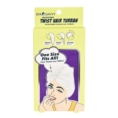 Spa Savvy Microfiber Twist Hair Turban 1 Piece Colors May Vary 1 Spa Savvy Microfiber Twist Hair Turban 1 Piece Colors May Vary